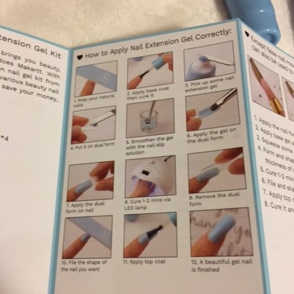 Makartt Poly Nail Extension Gel Kit - Blue - New - Does not Incl UV lamp - 695g - Picture 8 of 8